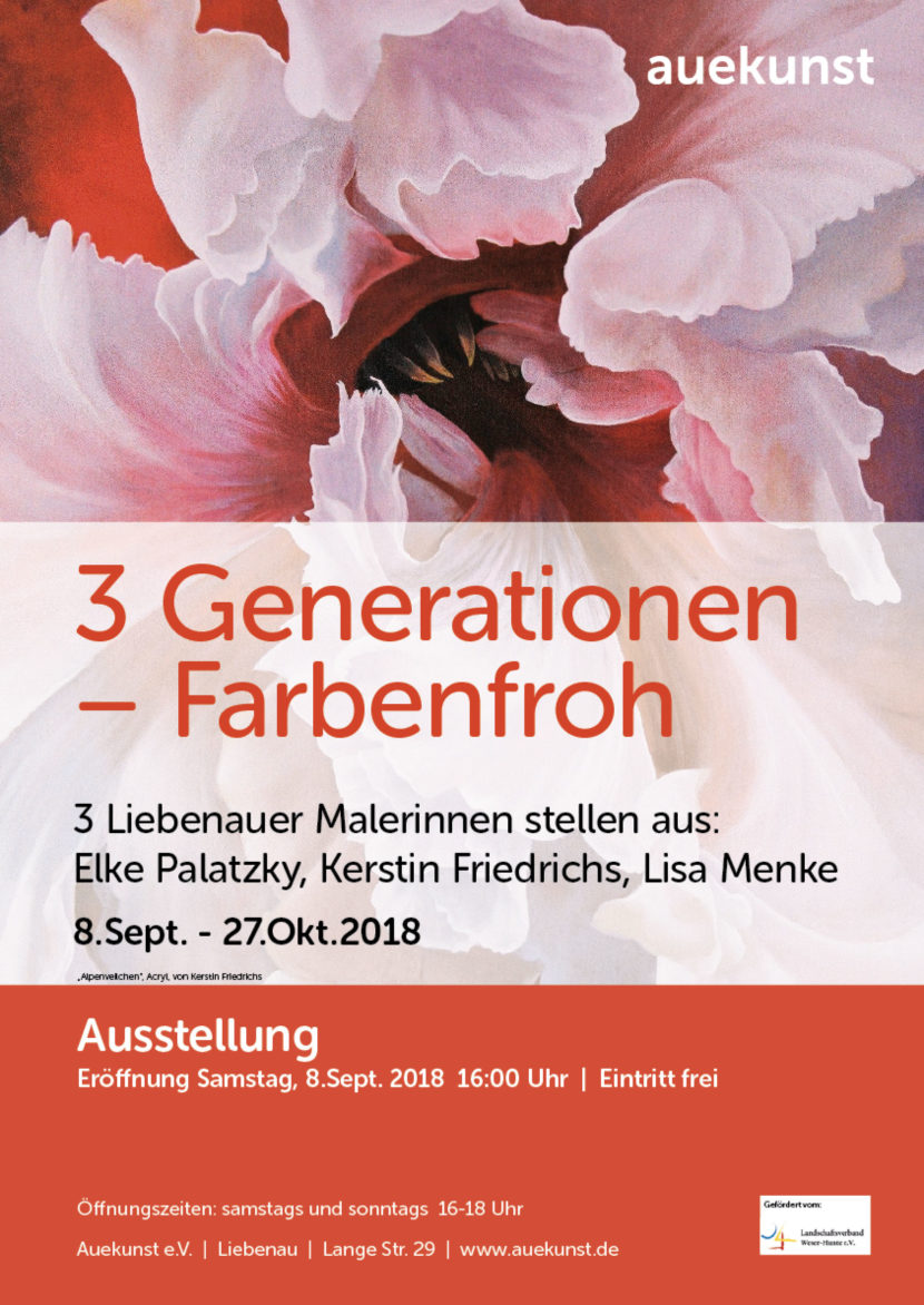 Plakat_3 Generationen – Farbenfroh_Auekunst